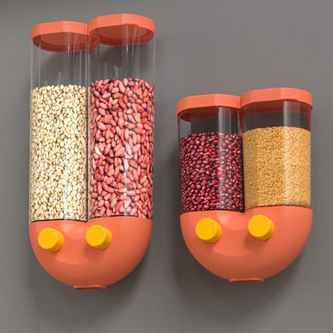 Wall-Mounted Sealed Grain Storage Box