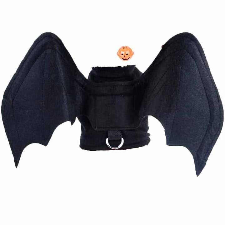 Halloween Dog Clothes Black Bat Wings
