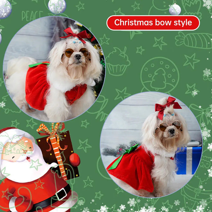 2023 Fancy Princess Puppy Christmas Dress