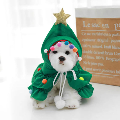 Pet Christmas Tree Teddy Coat