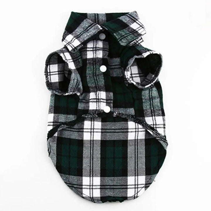 British Plaid Pet Shirt