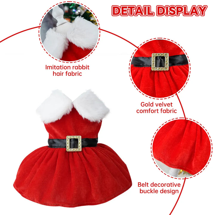 2023 Fancy Princess Puppy Christmas Dress