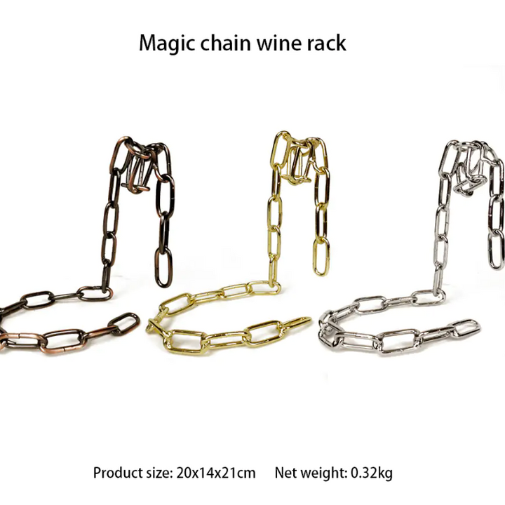 Magic Iron Chain Wine Bottle Holder