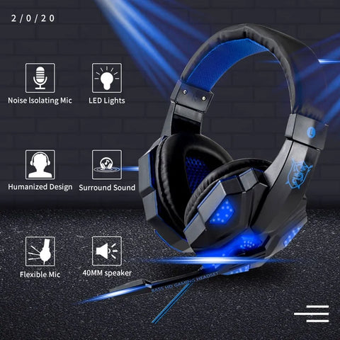 LED Gamer Headset